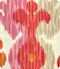 Journey Ikat Fabric, Pink/Orange eclectic upholstery fabric