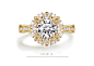 梵誓-玛格丽特 豪华1克拉钻石戒指 精致滚珠排钻求婚订婚钻戒铂金-淘宝网