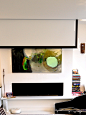 现代简约风格别墅五室三厅客厅电视柜壁画装修效果图