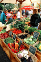 Farmer's market. My favorite place to be, whether in Europe, Asia or the states... the farmer's market. I enjoy seeing the people, the produce, the colors, and smells of all the lovely produce on sale. Best part too, sampling and buying yummy food.: 