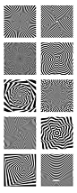 精选10款黑白视觉错觉图形视觉空间感图案纹理背景AI格式素材-淘宝网