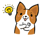 Corgi Dog KaKa - Daily Life - LINE 个人原创贴图 : Lazy KaKa is coming back! ; )