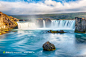 冰岛瀑布唯美意境图片