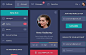 Flat Design UI Components