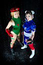 Cammy White and Chun Li by OniksiyaSofinikum