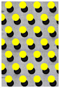 abstract, shape, bright, circle, dots, yellow