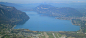 Le lac du Bourget - vue aeriene - photo vue du ciel #法国#  #国外# #萨瓦省# 布尔歇湖