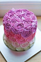 渐变粉紫色蛋糕