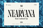 Nearvana经典优雅时尚品牌logo杂志封面排版标题衬线浓缩英文字体

