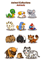 Animal Collections : Characters done for the mobile game Animal collections