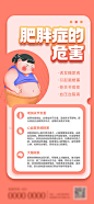 肥胖危害科普宣传海报-源文件