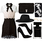 A fashion look from November 2014 featuring floral dress, high heel shoes and black purse. Browse and shop related looks.