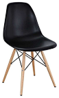 Pyramid Dining Side Chair in Black midcentury-dining-chairs