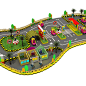 商场广场景区儿童驾校交通小镇模拟亲子儿童汽车机动乐园游乐项目