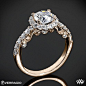 Verragio Half Eternity Halo Diamond Engagement Ring. I would wear yellow gold jewelry for this ring