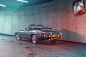 Jaguar E-type : Jaguar E-type - location shots in modern underground parking.