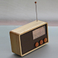 个性木制收音机 