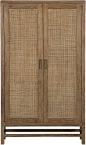 Blake Grey Wash 2-Door Cabinet | Crate&Barrel tropical dressers chests and bedroom armoires