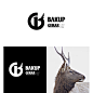 B和Glogo设计  鹿LOGO设计，字母logo设计，动物logo