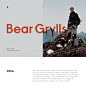 Bear Grylls Website : Website design and development for Bear Grylls