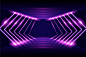 紫色霓虹灯舞台素材下载封面大图