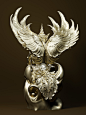 King Garuda (พญาครุฑไตรโลกนาถ), ToTo Dost : พญาครุฑผู้เป็นที่พึ่งแก่โลกทั้งสาม
Sculpt in Zbrush 
Render in Blender cycles 
Thank you!
Follow |https://www.facebook.com/Totodostart
| https://www.instagram.com/totodost/