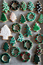 Christmas Tree Forest Cookies & Mailänderli - Milanese Cookies | Fork And Flower