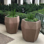 Our Harlie Collection planters hold a cool, prismatic form with a distinct design edge; design by @Luxxbox. #harlie #largeplanters…