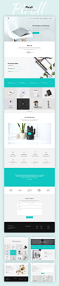 适用多种场景的网站PSD模板 Piroll: A design template for agency/per...