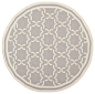 Contemporary Dhurries Round 6' Round Grey-Ivory Area Rug contemporary-area-rugs