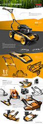 ASM MULCH MOWERDESIGN SKETCHES : Early Design Sketches of ASM Mulch Mower.Technical Design Development of Rough Terrain Mower Series.