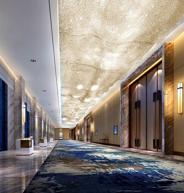 青岛即墨格兰云天国际酒店宴会厅设计效果图