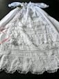 Edwardian Handmade Christening Gown with by Vintagefrenchlinens: 