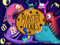 Monster Cookies : Cookie Box Packaging for a fictional brand of healthy and tasty cookies!