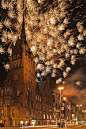  Fireworks, Berlin, Germany  烟花，柏林，德国

