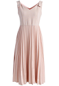 Felicity Comes Around Pleated Cami Dress in Pink  : There’s no way around it: You’re going to look like a bombshell in this subtle yet sexy pink dress boasting a cami top and pleated skirt detail. The soft pink hue makes it an easy go-to spring ensemble. 