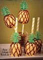 How to Make Pineapple Cake Pops. Cute summer luau party idea :)