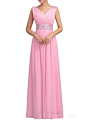 Amazon.com: Huafeiwude Women's V Neck Chiffon Floor Length Long Evening Dresses: Clothing