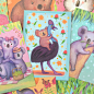Aussie Mates - Greeting Cards on Behance