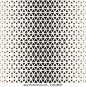 Vector seamless pattern. Modern stylish texture. Repeating geometric tiles from triangles. Monochrome grid with thickness which changing towards the center - stock vector