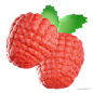 Raspberry - @到位啦UI素材 3D水果高精度模型