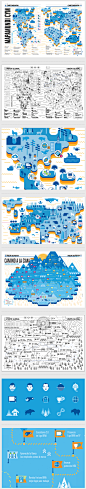 BBVA infographics on Behance