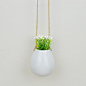 创意ZAKKA 白色陶瓷吊挂花瓶 鸡蛋瓶 北欧宜家风格杂货