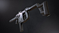 Submachine Gun, Sendoa Bergasa : Submachine gun based on the futuristic-looking Kriss Vector Gen 2.

https://www.artstation.com/basajaun/store/XmJL/sbg-submachine-gun