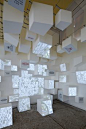 TOO COOL!!! Show different videos on different surfaces.  Venice Biennale 2012: Venezuela Pavilion