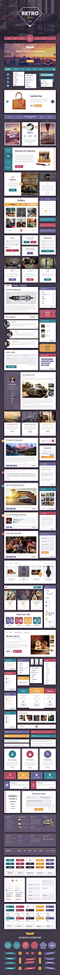 Retro Jam UI Kit : Beautiful retro-styled UI Kit
