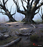 Dark trees, Seung Ho Henrik Holmberg : Photoshop painting