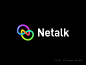 Netalk Branding app brand branding chat chat logo connect connection gradient identity illustrator letter n link logo mark n network stroke symbol talk talk logo