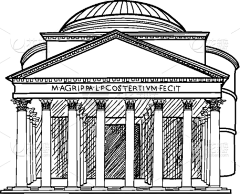 七月廿七采集到复古插画建筑风景类