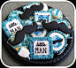 Little Man Mustache Baby Shower Cookies